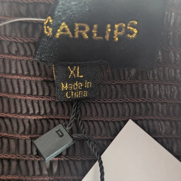 Sugarlips Brown Floral Maxi Dress with Puff Sleeves Size XL - Picture 7 of 12